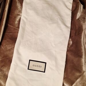Gucci White Dust Bag